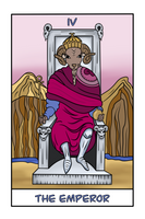 Ram Headed Emperor Tarot Card Art Print
