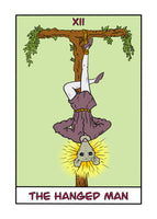 The Hanged Man Opossum Tarot Card Art Print