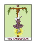 The Hanged Man Opossum Tarot Card Art Print