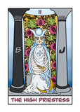 The Snowy Owl High Priestess Tarot Card Art Print