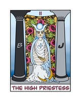 The Snowy Owl High Priestess Tarot Card Art Print