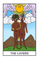 The Lovers Tarot Card Art Print