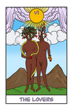 The Lovers Tarot Card Art Print