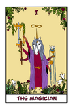 The Unicorn Magician Tarot Card Art Print