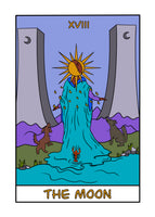 The Moon Tarot Card Art Print