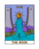 The Moon Tarot Card Art Print