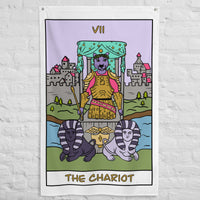 The Panther Chariot Tarot Card Flag