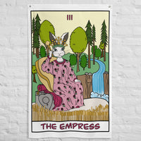 The Empress White Rabbit Tarot Card Flag