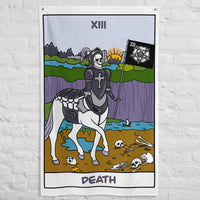 Death Skeleton Centaur Tarot Card Flag