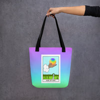 Ace of Gay LGBTQ+ Pride Tarot Card Tote bag