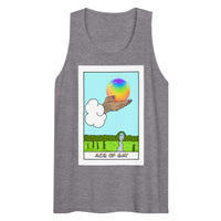 Ace of Gay LGBTQ+ Pride Tarot Card premium tank top