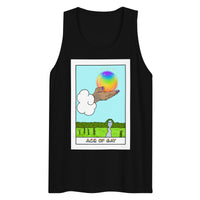 Ace of Gay LGBTQ+ Pride Tarot Card premium tank top