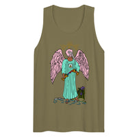 Temperance Ibis Headed Angel Tarot Card premium tank top