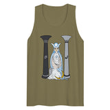 The Snowy Owl High Priestess Tarot Card  premium tank top