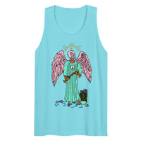 Temperance Ibis Headed Angel Tarot Card premium tank top