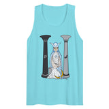 The Snowy Owl High Priestess Tarot Card  premium tank top