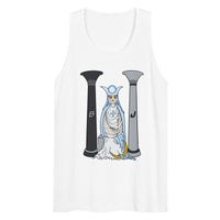 The Snowy Owl High Priestess Tarot Card  premium tank top