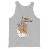 FXCK Bigotry Light Skin Middle Finger LGBTQ+ Pride Unisex Tank Top