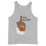 FXCK Bigotry Tan Middle Finger LGBTQ+ Pride Unisex Tank Top