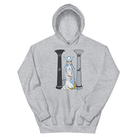 The Snowy Owl High Priestess Tarot Card Unisex Hoodie