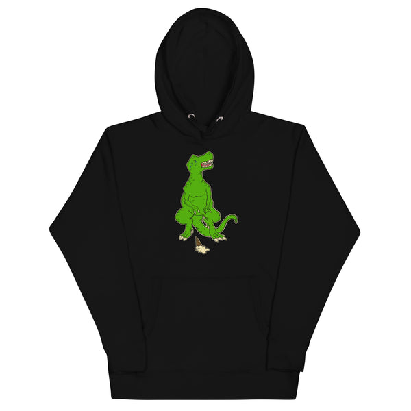 Sad Tony the T-Rex Dinosaur Ice Cream Cone Unisex Hoodie