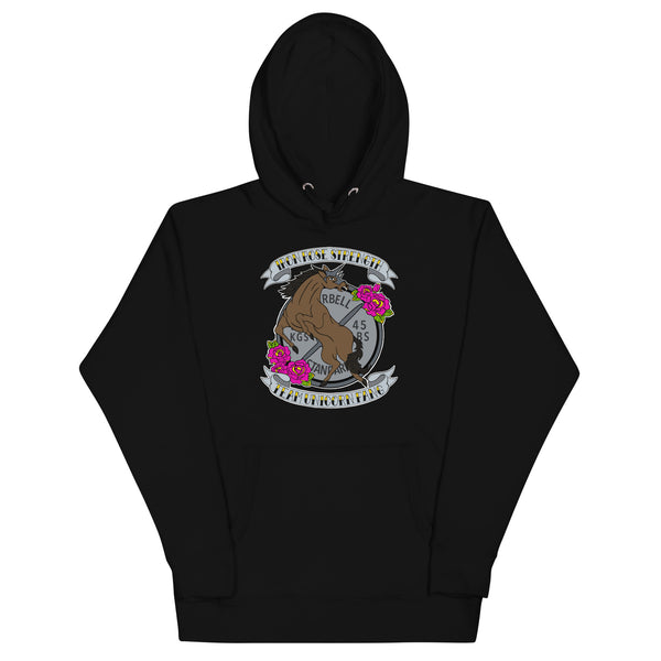 Iron Rose Strength Team Unicorn Fang Unisex Hoodie