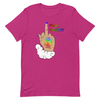 FXCK Bigotry Light Skin Middle Finger LGBTQ+ Pride Unisex t-shirt