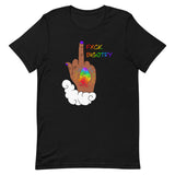 FXCK Bigotry Tan Middle Finger LGBTQ+ Pride Unisex t-shirt