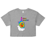 FXCK Bigotry Rainbow Middle Finger LGBTQ+ Pride  crop top