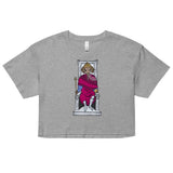 Ram Headed Emperor Tarot Card crop top