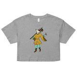 The Fool Whimsical Dog Tarot Card crop top