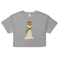 Strength Lion Headed Maiden Tarot Card crop top