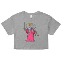 Justice Elephant Tarot Card crop top