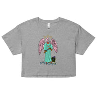 Temperance Ibis Headed Angel Tarot Card crop top