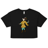 The Fool Whimsical Dog Tarot Card crop top