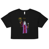 The Unicorn Magician Tarot Card crop top