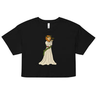 Strength Lion Headed Maiden Tarot Card crop top