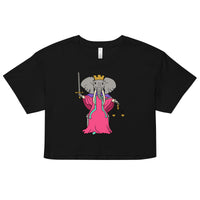 Justice Elephant Tarot Card crop top