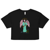 Temperance Ibis Headed Angel Tarot Card crop top