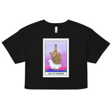 Ace of Fingers Snarkana Tarot Card crop top