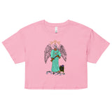 Temperance Ibis Headed Angel Tarot Card crop top