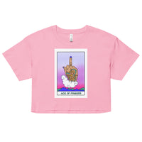 Ace of Fingers Snarkana Tarot Card crop top