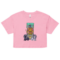 The Panther Chariot Tarot Card  crop top