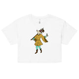 The Fool Whimsical Dog Tarot Card crop top