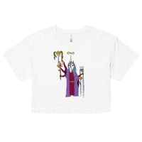 The Unicorn Magician Tarot Card crop top