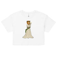 Strength Lion Headed Maiden Tarot Card crop top