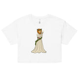 Strength Lion Headed Maiden Tarot Card crop top