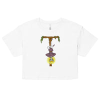 The Hanged Man Possum Tarot Card  crop top