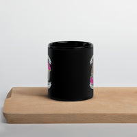 Iron Rose Strength Team Unicorn Fang Black Glossy Mug