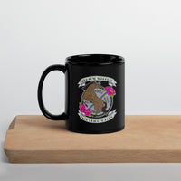 Iron Rose Strength Team Unicorn Fang Black Glossy Mug